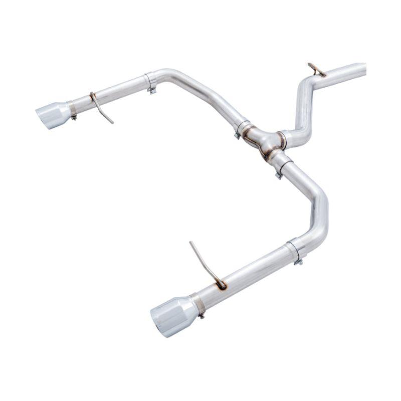 AWE Tuning 18-21 Volkswagen Jetta GLI Mk7 Track Edition Exhaust - Chrome Silver Tips (Fits OEM DP)