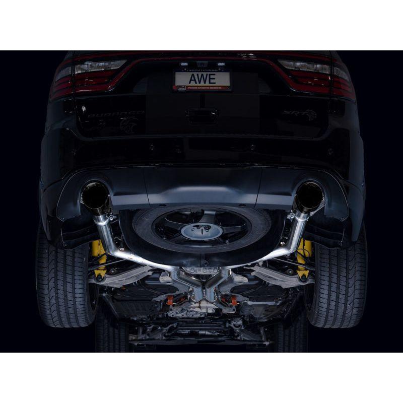 AWE Tuning 18-23 Dodge Durango SRT & Hellcat Track Edition Exhaust - Diamond Black Tips