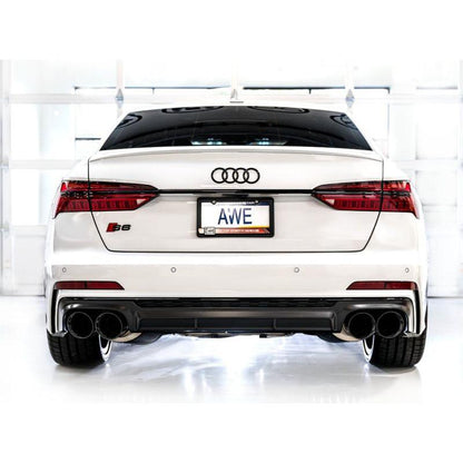 AWE Tuning 19-23 Audi C8 S6/S7 2.9T V6 AWD Touring Edition Exhaust - Diamond Black Tips