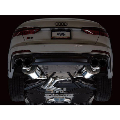 AWE Tuning 19-23 Audi C8 S6/S7 2.9T V6 AWD Touring Edition Exhaust - Diamond Black Tips