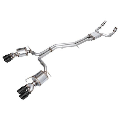 AWE Tuning 19-23 Audi C8 S6/S7 2.9T V6 AWD Touring Edition Exhaust - Diamond Black Tips