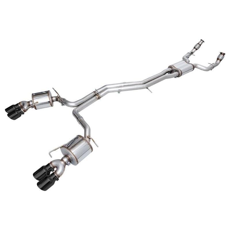AWE Tuning 19-23 Audi C8 S6/S7 2.9T V6 AWD Touring Edition Exhaust - Diamond Black Tips