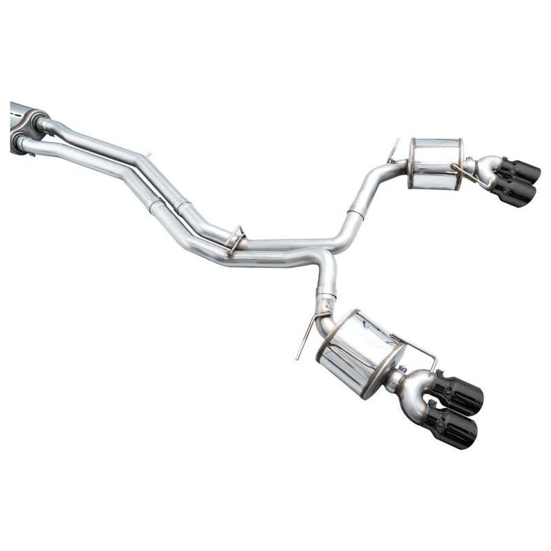 AWE Tuning 19-23 Audi C8 S6/S7 2.9T V6 AWD Touring Edition Exhaust - Diamond Black Tips