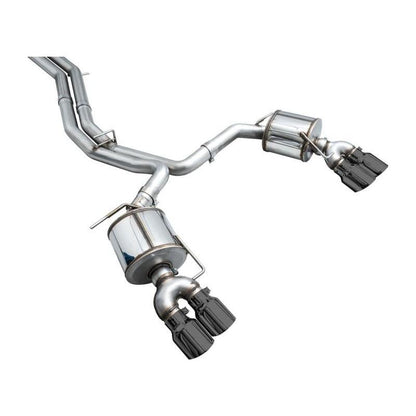 AWE Tuning 19-23 Audi C8 S6/S7 2.9T V6 AWD Touring Edition Exhaust - Diamond Black Tips