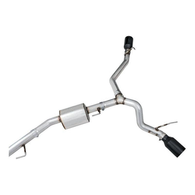 AWE Tuning 20-21 Jeep Gladiator JT 3.6L Tread Edition Cat-Back Dual Exhaust - Diamond Black Tip