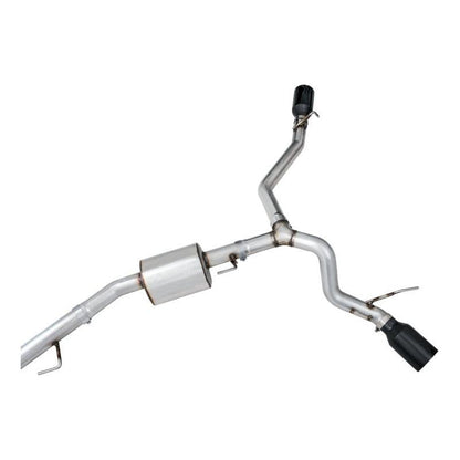 AWE Tuning 20-21 Jeep Gladiator JT 3.6L Tread Edition Cat-Back Dual Exhaust - Diamond Black Tip