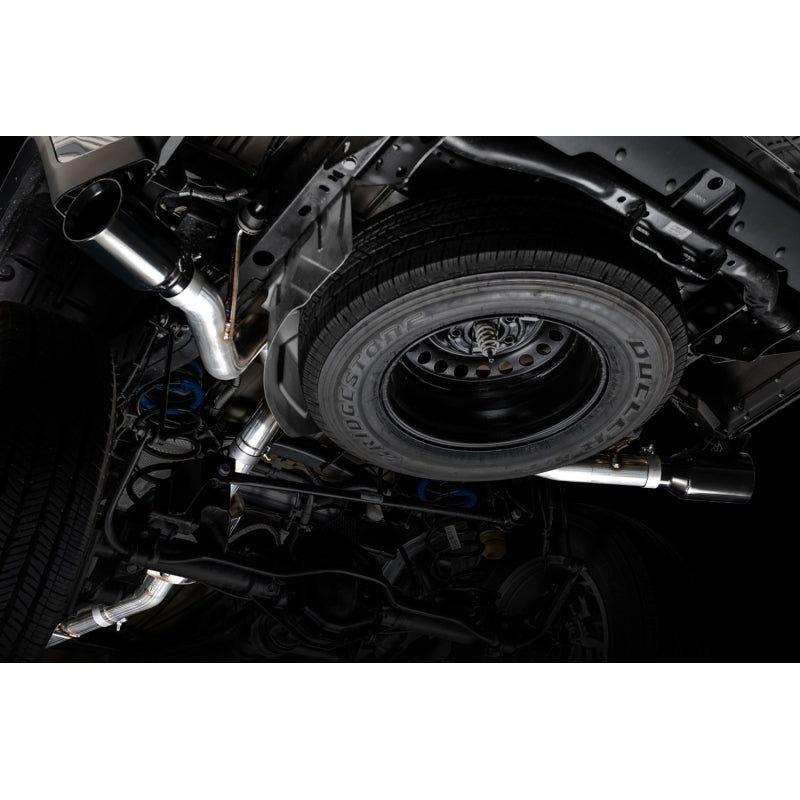 AWE Tuning 20-21 Jeep Gladiator JT 3.6L Tread Edition Cat-Back Dual Exhaust - Diamond Black Tip