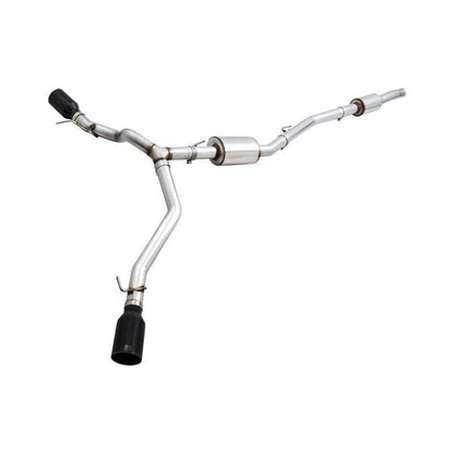 AWE Tuning 20-21 Jeep Gladiator JT 3.6L Tread Edition Cat-Back Dual Exhaust - Diamond Black Tip