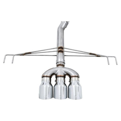 AWE Tuning 2017+ Honda Civic Type R Track Edition Exhaust w/Front Pipe & Triple Chrome Silver Tips