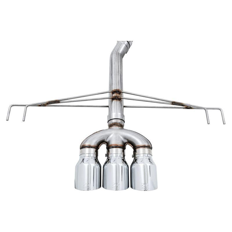 AWE Tuning 2017+ Honda Civic Type R Track Edition Exhaust w/Front Pipe & Triple Chrome Silver Tips