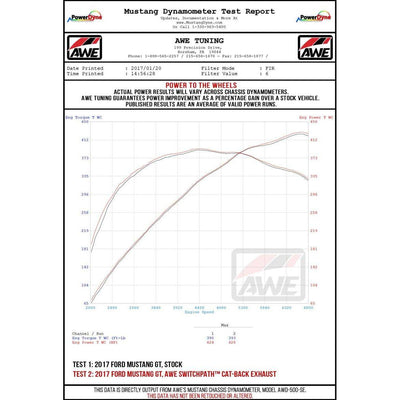 AWE Tuning 2018+ Ford Mustang GT (S550) Cat-back Exhaust - Touring Edition (Quad Diamond Black Tips)