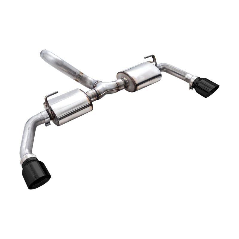 AWE Tuning 2018+ Jeep Wrangler JL/JLU Tread Edition Axle-Back Dual Exhaust - Diamond Black Tips