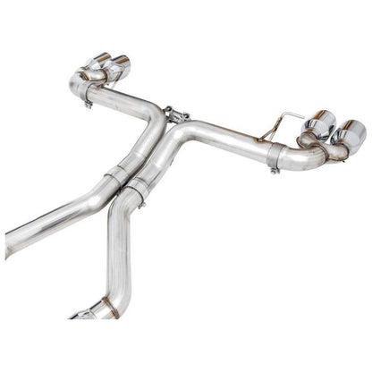 AWE Tuning 2019+ BMW M340i (G20) Track Edition Exhaust - Quad Chrome Silver Tips