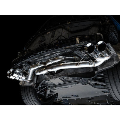 AWE Tuning 2020 Chevrolet Corvette (C8) Track Edition Exhaust - Quad Chrome Silver Tips