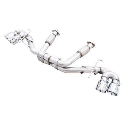 AWE Tuning 2020 Chevrolet Corvette (C8) Track Edition Exhaust - Quad Chrome Silver Tips