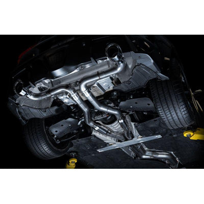 AWE Tuning 2020+ Toyota Supra A90 Track Edition Exhaust - 5in Chrome Silver Tips