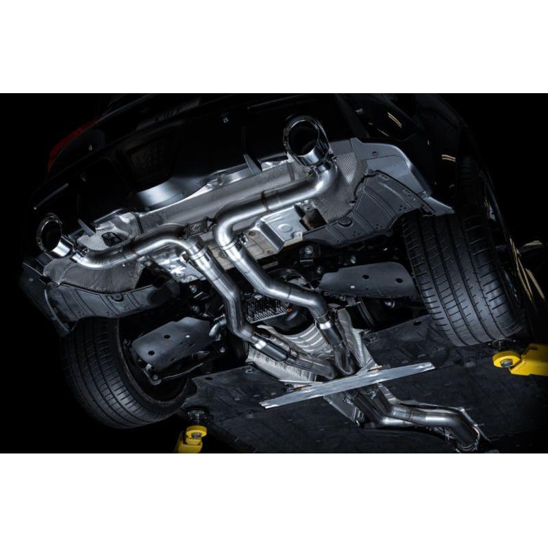AWE Tuning 2020+ Toyota Supra A90 Track Edition Exhaust - 5in Chrome Silver Tips