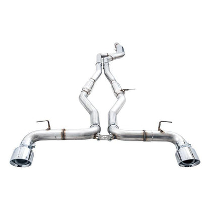 AWE Tuning 2020 Toyota Supra A90 Track Edition Exhaust - 5in Chrome Silver Tips