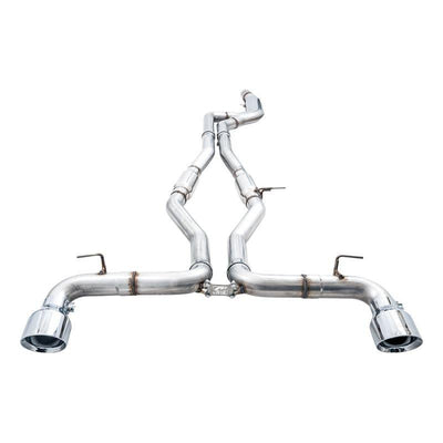AWE Tuning 2020+ Toyota Supra A90 Track Edition Exhaust - 5in Chrome Silver Tips