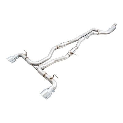 AWE Tuning 2020+ Toyota Supra A90 Track Edition Exhaust - 5in Chrome Silver Tips