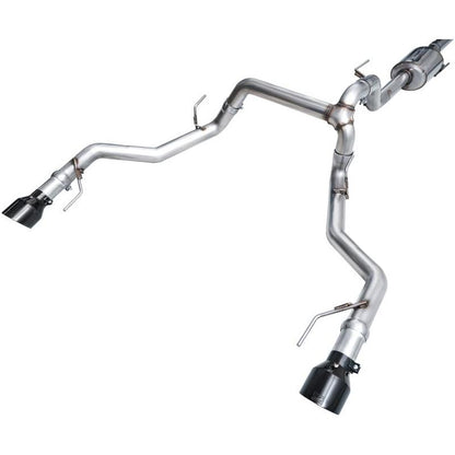 AWE Tuning 2021+ Ford F-150 Tremor (w/ Bumper Cutouts) 0FG Non-Resonated Catback -Diamond Black Tips