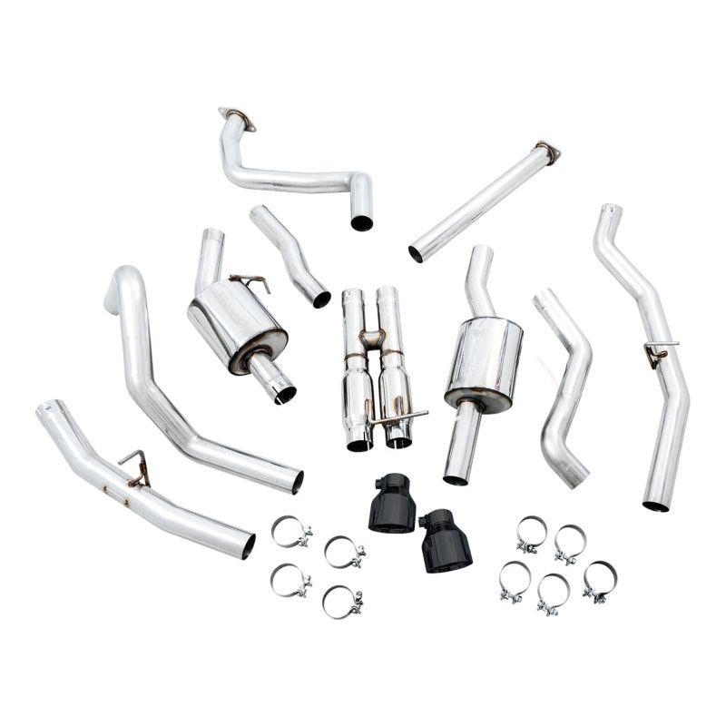 AWE Tuning 2021 RAM 1500 TRX 0FG Cat-Back Exhaust - Diamond Black Tips