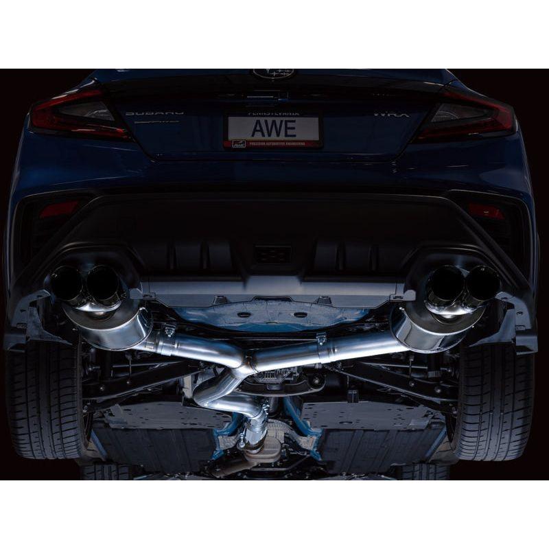 AWE Tuning 2022+ VB Subaru WRX Touring Edition Exhaust - Diamond Black Tips