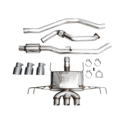 AWE Tuning 2023 Honda Civic Type R FL5 Touring Edition Exhaust w/ Triple Chrome Silver Tips