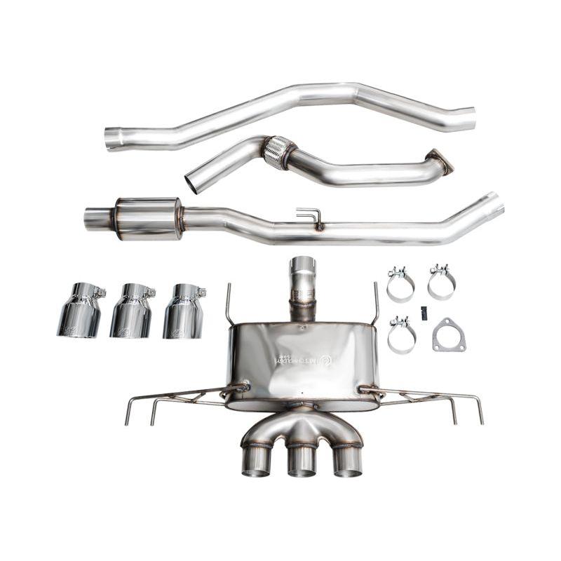 AWE Tuning 2023 Honda Civic Type R FL5 Touring Edition Exhaust w/ Triple Chrome Silver Tips