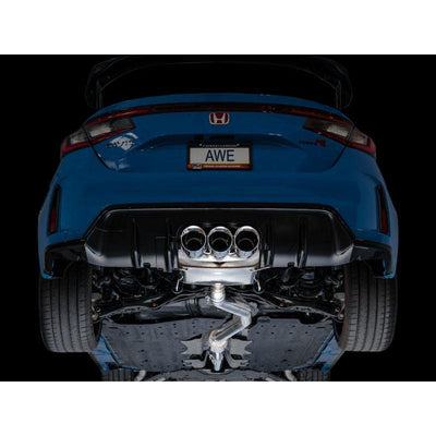AWE Tuning 2023 Honda Civic Type R FL5 Touring Edition Exhaust w/ Triple Chrome Silver Tips