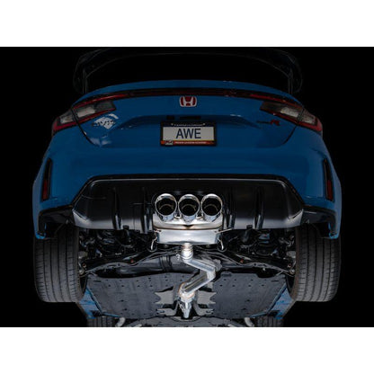 AWE Tuning 2023 Honda Civic Type R FL5 Touring Edition Exhaust w/ Triple Chrome Silver Tips