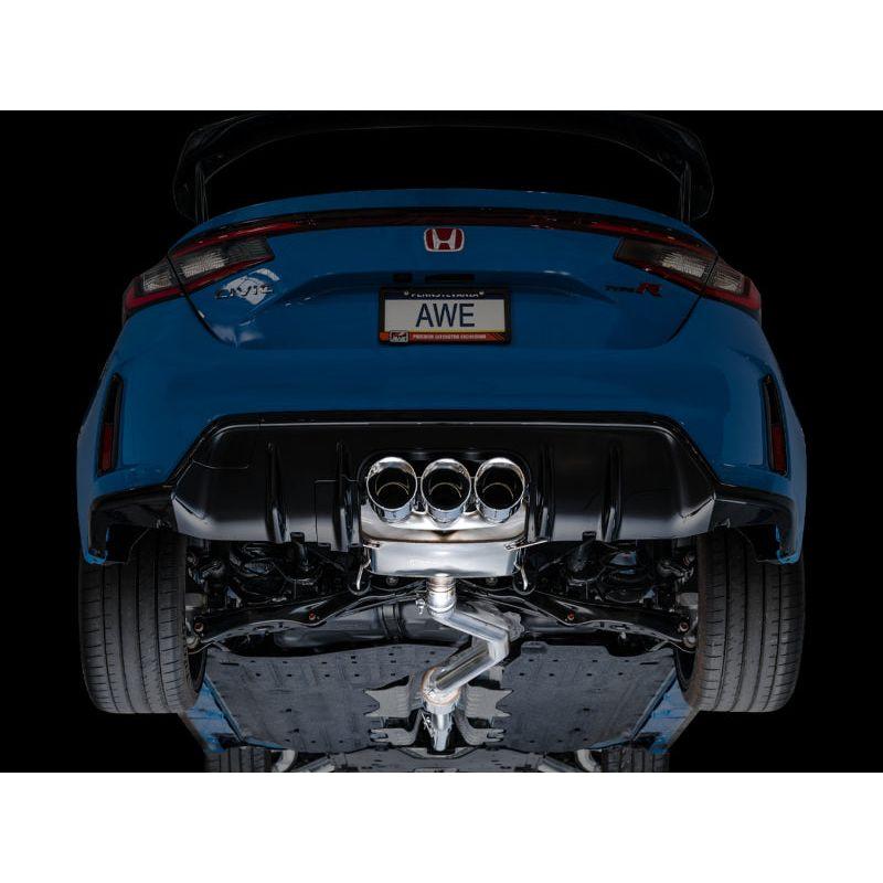 AWE Tuning 2023 Honda Civic Type R FL5 Touring Edition Exhaust w/ Triple Chrome Silver Tips