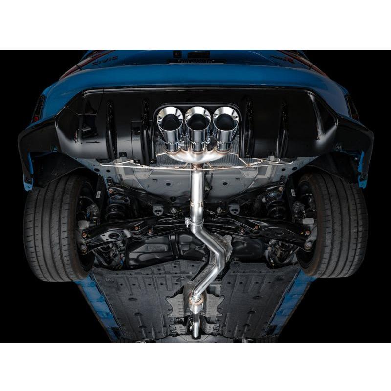 AWE Tuning 2023+ Honda Civic Type R FL5 Track Edition Exhaust w/ Triple Chrome Silver Tips