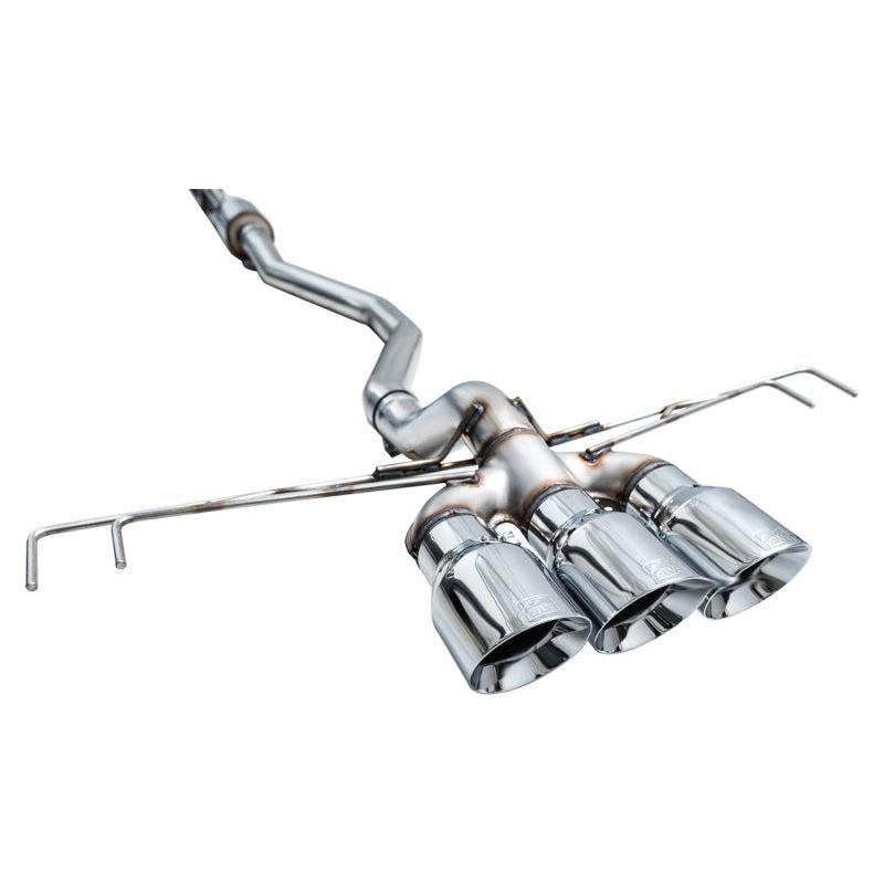 AWE Tuning 2023+ Honda Civic Type R FL5 Track Edition Exhaust w/ Triple Chrome Silver Tips