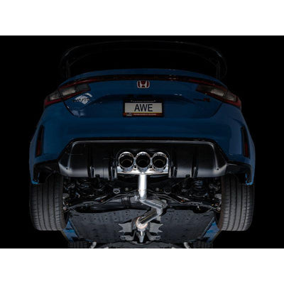 AWE Tuning 2023+ Honda Civic Type R FL5 Track Edition Exhaust w/ Triple Chrome Silver Tips