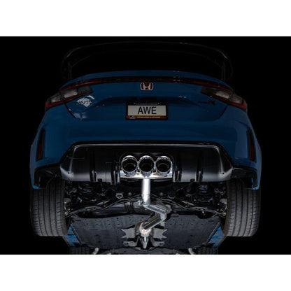 AWE Tuning 2023+ Honda Civic Type R FL5 Track Edition Exhaust w/ Triple Chrome Silver Tips