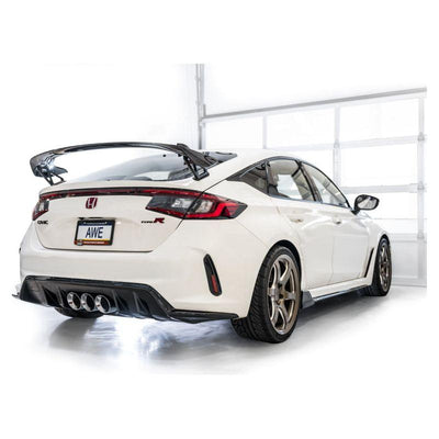 AWE Tuning 2023+ Honda Civic Type R FL5 Track Edition Exhaust w/ Triple Chrome Silver Tips