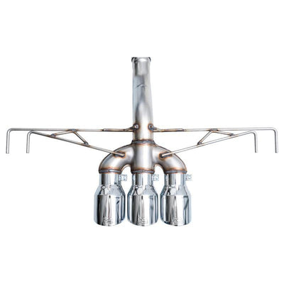 AWE Tuning 2023+ Honda Civic Type R FL5 Track Edition Exhaust w/ Triple Chrome Silver Tips