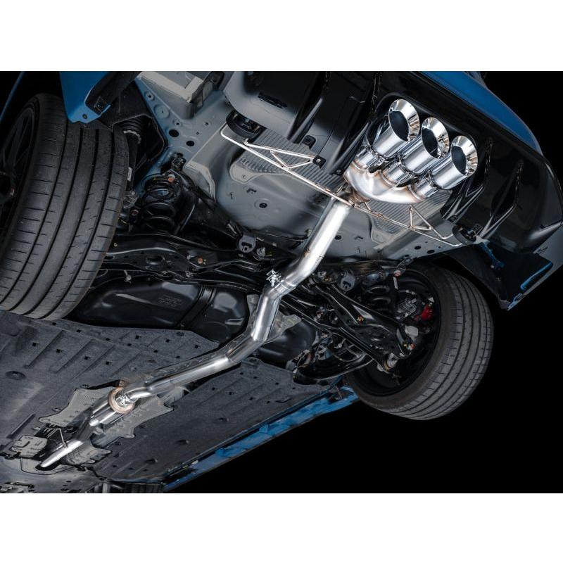 AWE Tuning 2023+ Honda Civic Type R FL5 Track Edition Exhaust w/ Triple Chrome Silver Tips