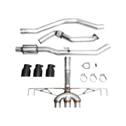 AWE Tuning 2023 Honda Civic Type R FL5 Track Edition Exhaust w/ Triple Diamond Black Tips