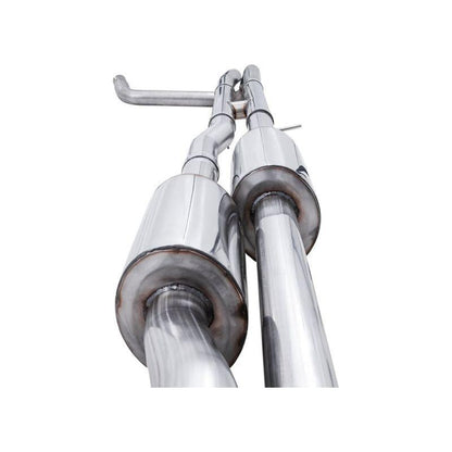 AWE Tuning 22-23 GMC Sierra 1500 AT4X 6.2L 0FG Catback Split Dual (Flat Bumper) - Diamond Black Tips