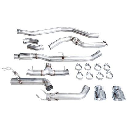 AWE Tuning 22+ Honda Civic Si/Acura Integra Track Edition Catback Exhaust - Dual Chrome Silver Tips