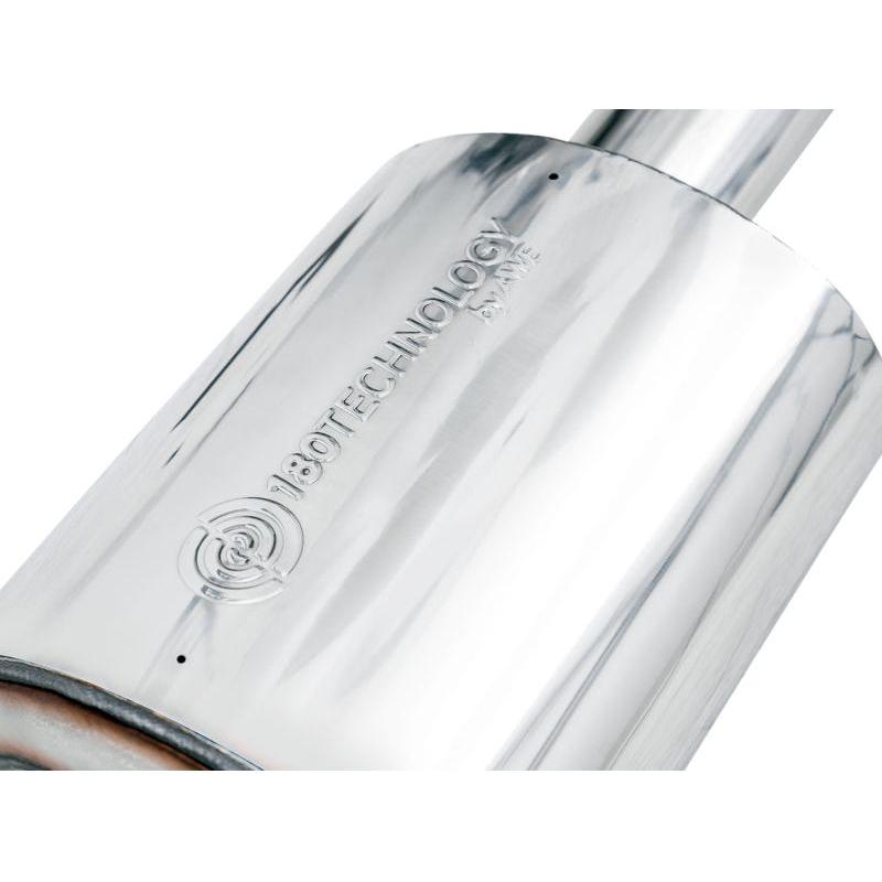 AWE Tuning 4th Gen GM 1500 6.2L 0FG Catback Split Rear Exit (w/ Bumper Cutouts) - Quad Diamond Tips