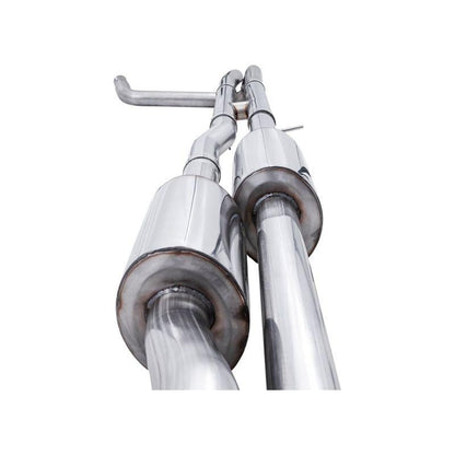 AWE Tuning 4th Gen GM 1500 6.2L 0FG Catback Split Rear Exit (w/ Bumper Cutouts) - Quad Diamond Tips