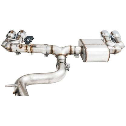 AWE Tuning Audi 8V S3 SwitchPath Exhaust w/Chrome Silver Tips 102mm