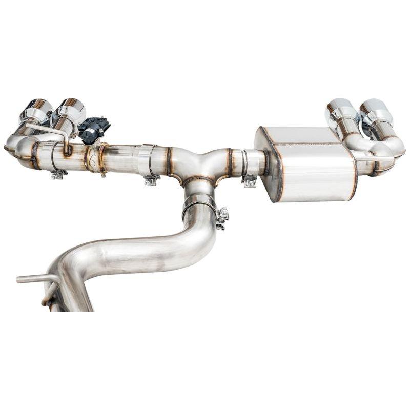AWE Tuning Audi 8V S3 SwitchPath Exhaust w/Chrome Silver Tips 102mm