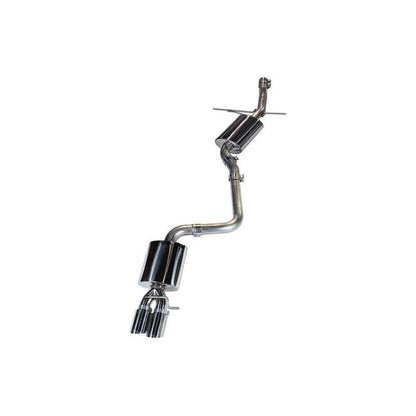 AWE Tuning Audi B8 A4 Touring Edition Exhaust - Single Side Polished Silver Tips