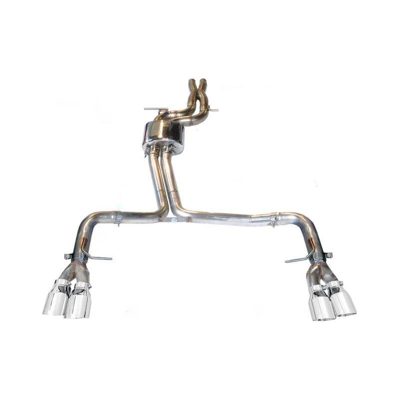 AWE Tuning Audi B8.5 S4 3.0T Track Edition Exhaust - Chrome Silver Tips (102mm)