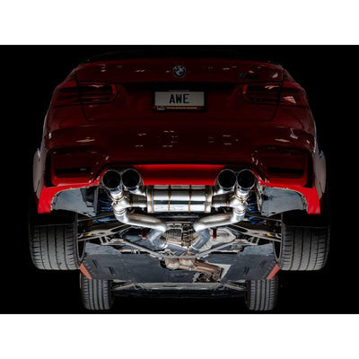 AWE Tuning BMW F8X M3/M4 SwitchPath Catback Exhaust - Chrome Silver Tips