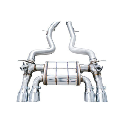 AWE Tuning BMW F8X M3/M4 SwitchPath Catback Exhaust - Chrome Silver Tips
